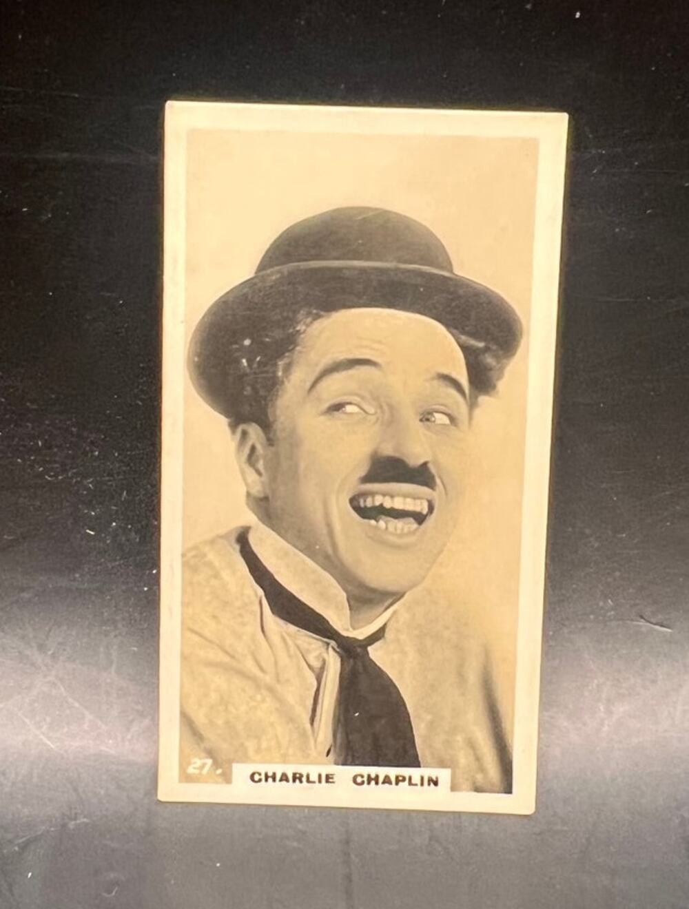 RARE UK 1925 Lambert & Butler Charlie Chaplin Tobacco Card 27 Charles Chaplin